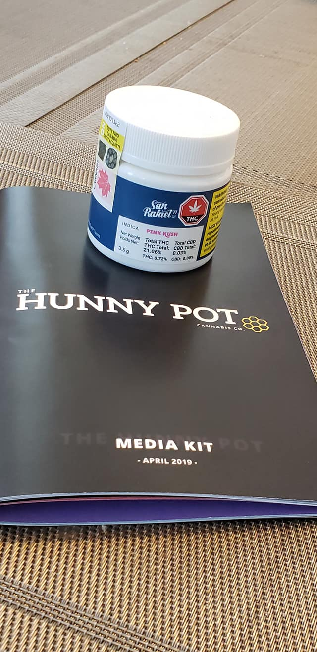 pink kush1 - 5th in line. My visit to The Hunny Pot Cannabis Store Review and Tour in Photos